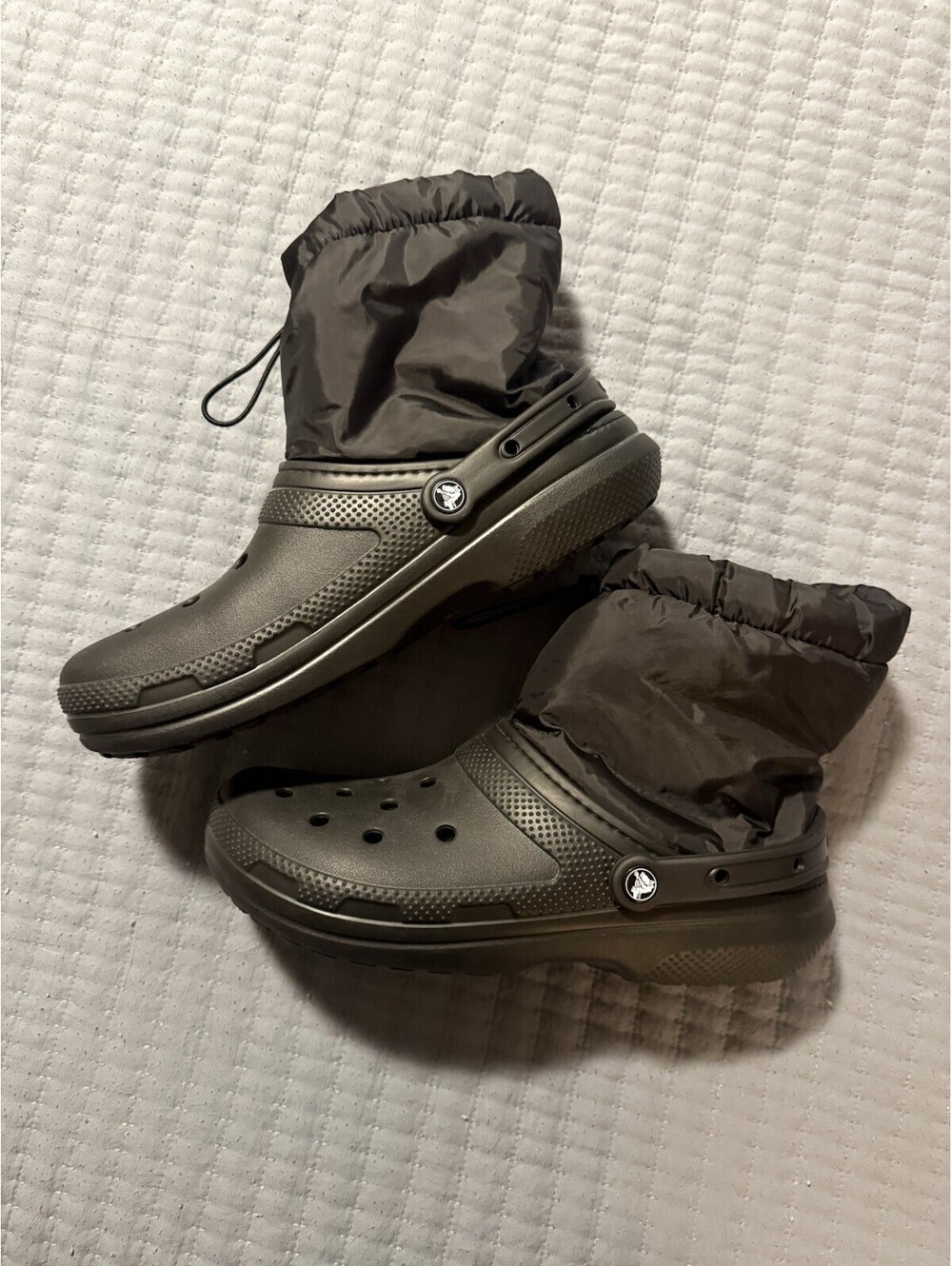 Crocs Classic Lined Neo Puff Black Men's Size 11 Boots